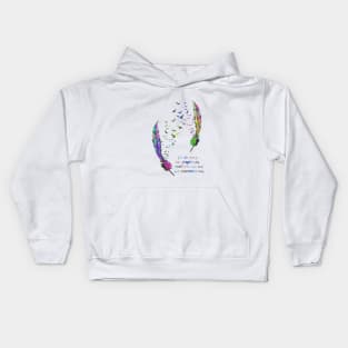 Birds feather Kids Hoodie